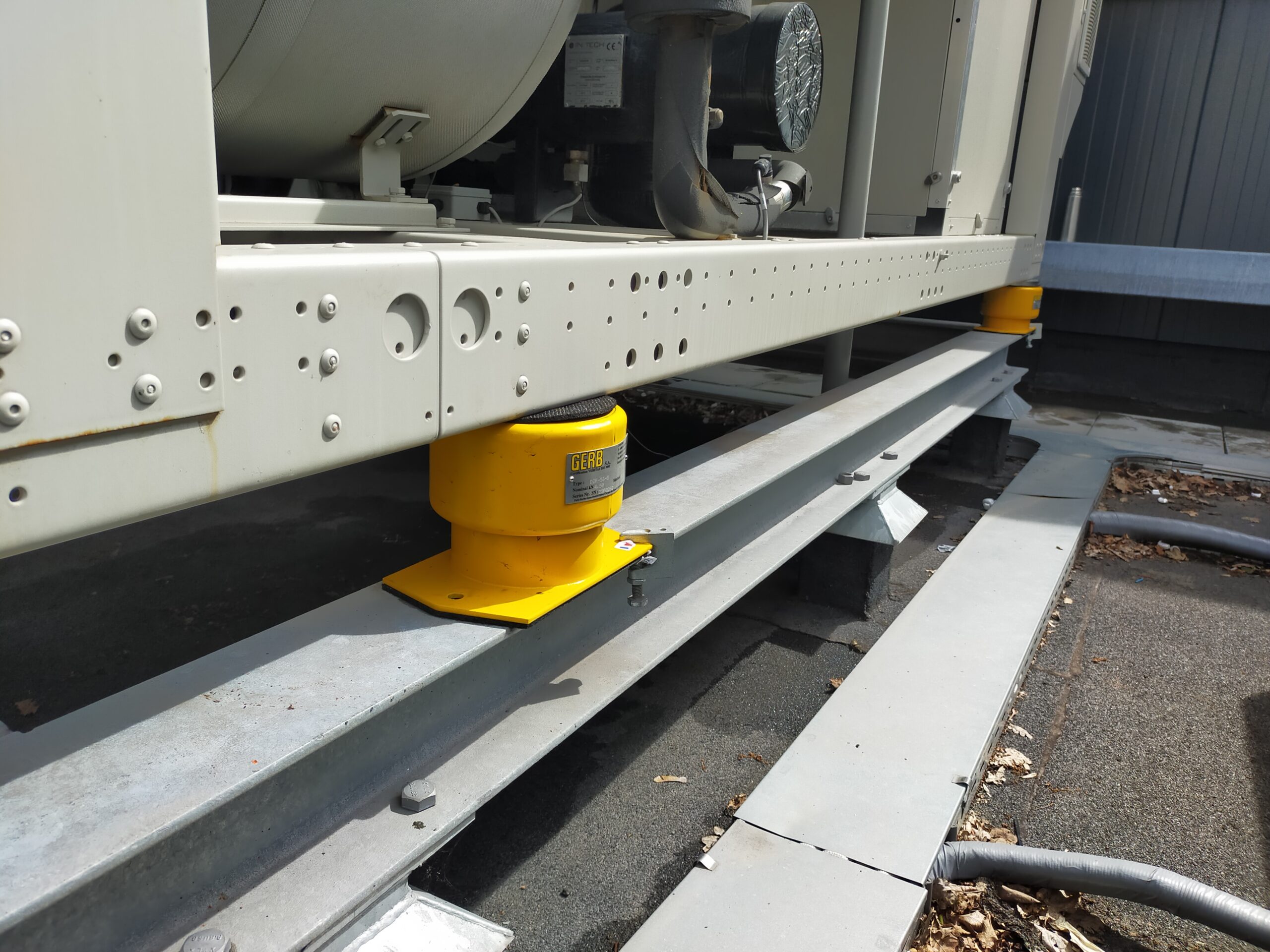 GERB Vibration Isolation of Heat Pumps on Residential Building